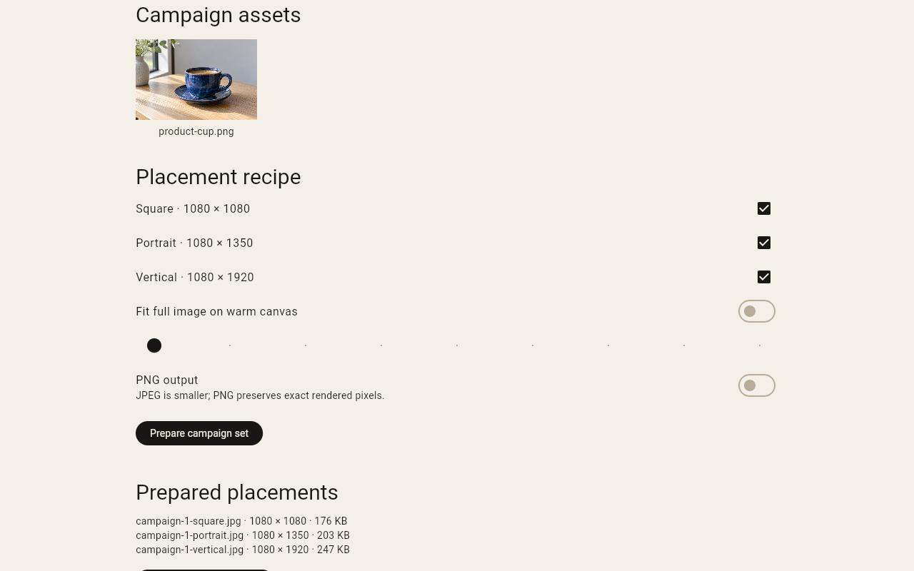 Social Campaigns — Espacio de trabajo de escritorio